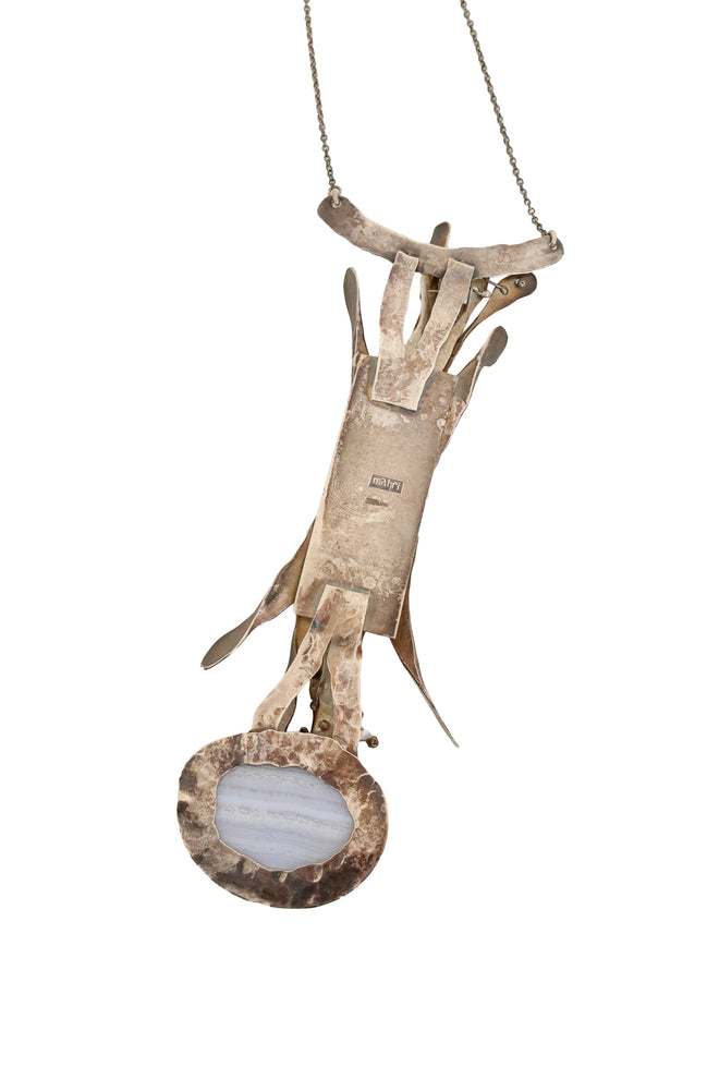 Botanical Pendant Necklace by Mahri pendant back @ Recess LA