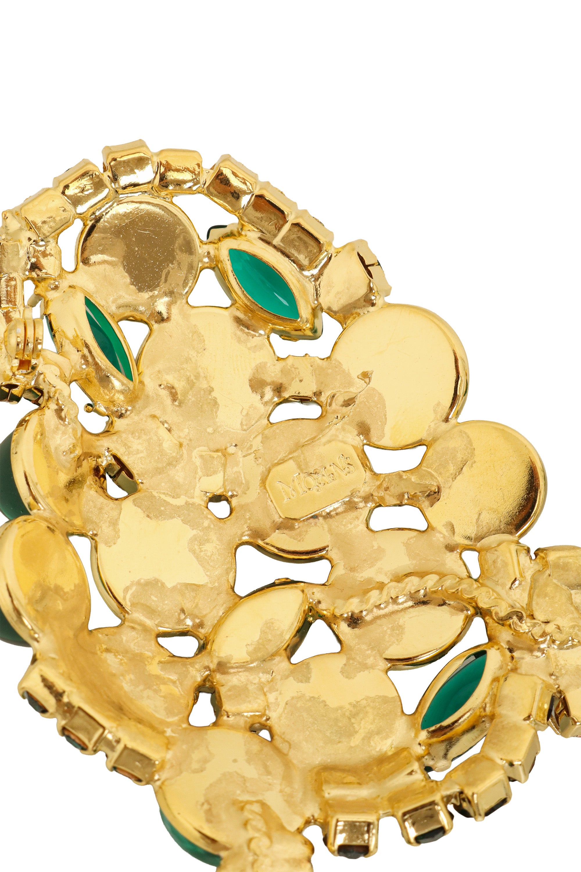 Emerald Poodle Brooch by Moans logo @ Recess LA