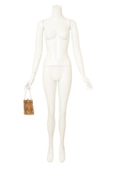 Vintage Whiting & Davis Plaid Floral Mesh Bag on mannequin @ Recess LA