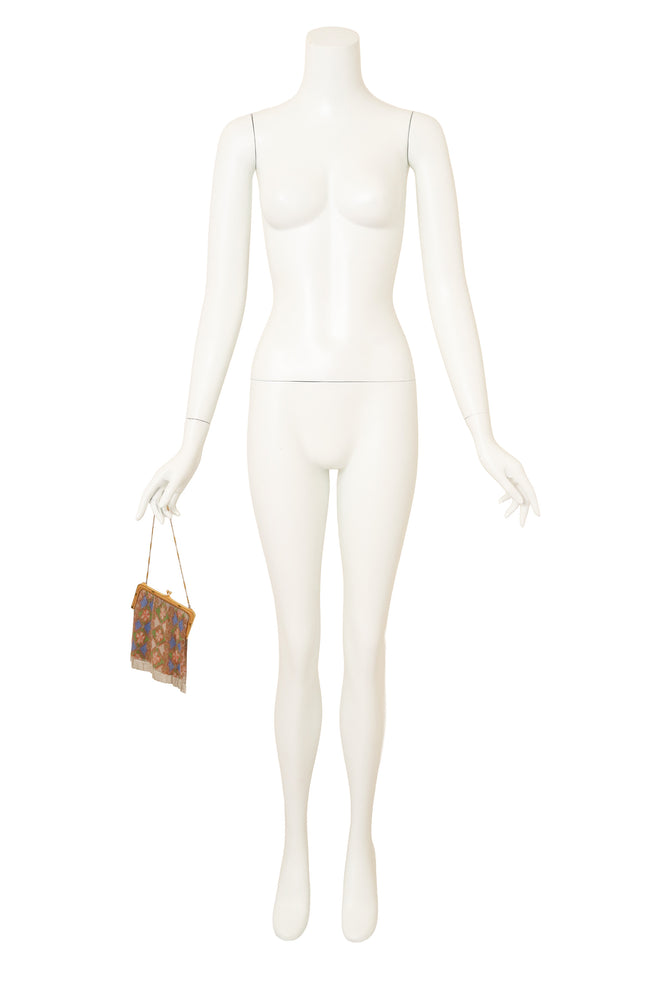 Vintage Whiting & Davis  Diamond Floral Mesh Bag on mannequin @ Recess LA