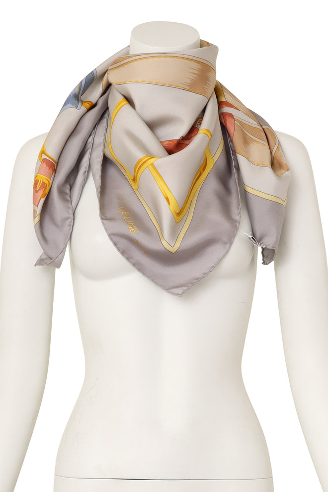 silk scarf by Celine on mannequin @ Recess LA