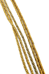 Multistrand Rhinestone Tassel Necklace