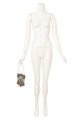 Vintage Whiting & Davis Geo Chevron Mesh Bag on mannequin @ Recess LA