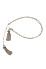 Metal Mesh Tassel Belt @ Recess LA