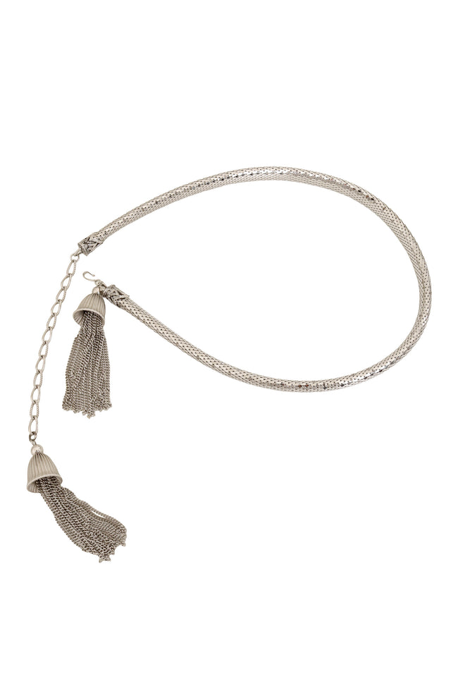 Metal Mesh Tassel Belt @ Recess LA