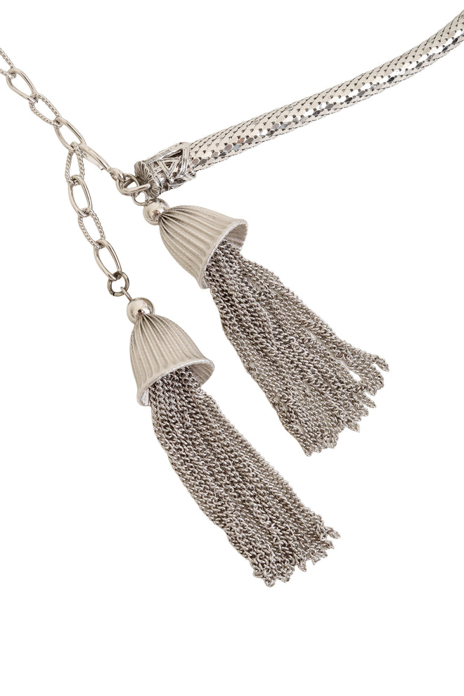 Metal Mesh Tassel Belt tassels @ Recess LA