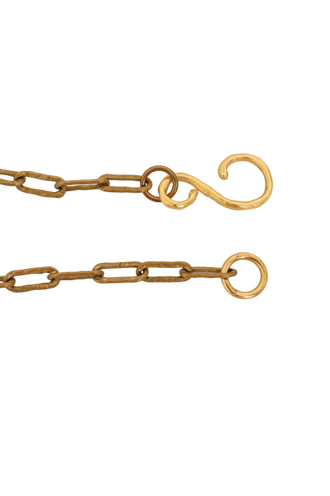 Lucite Ring Fringe Necklace hooks @ Recess LA
