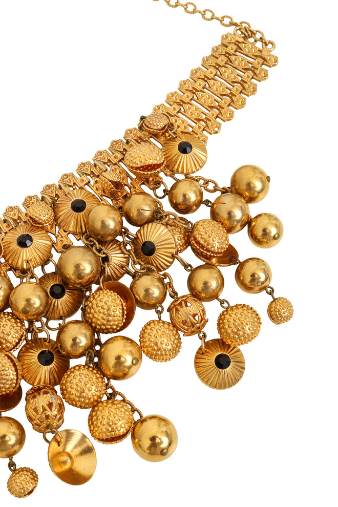 Textured Orb Cascade Choker by Bijoux Elfe close @ Recess LA