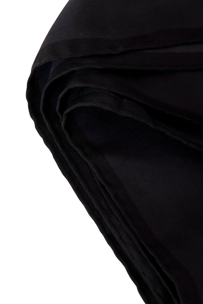 Large silk color block sun dial motif scarf by Roberta di Camerino hem stitching @ Recess LA