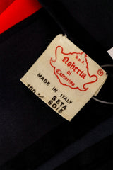 Large silk color block sun dial motif scarf by Roberta di Camerino material tag  @ Recess LA