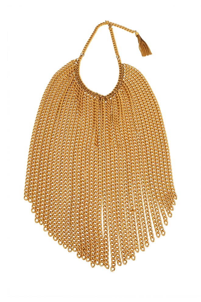Draped Chain Bib Necklace @ Recess LA