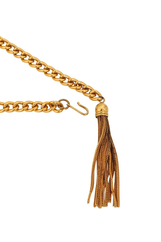 Draped Chain Bib Necklace ends @ Recess LA