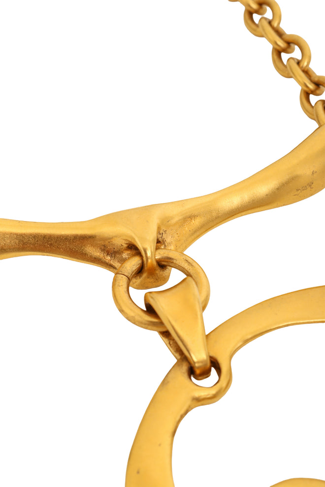 Scroll Pendant Necklace by Robert Lee Morris tarnish @ Recess LA