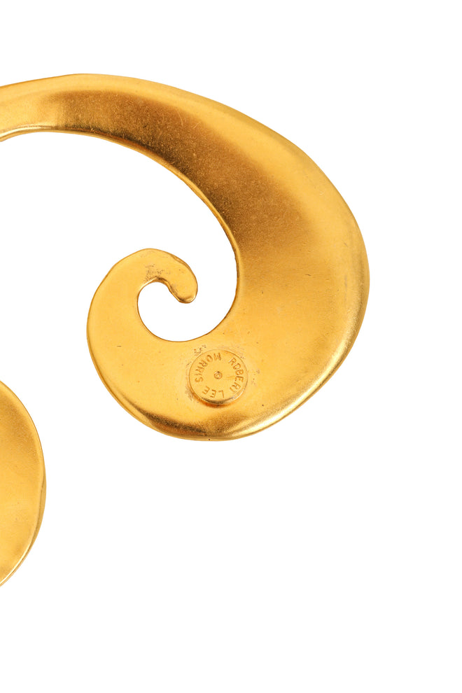 Scroll Pendant Necklace by Robert Lee Morris cartouche @ Recess LA