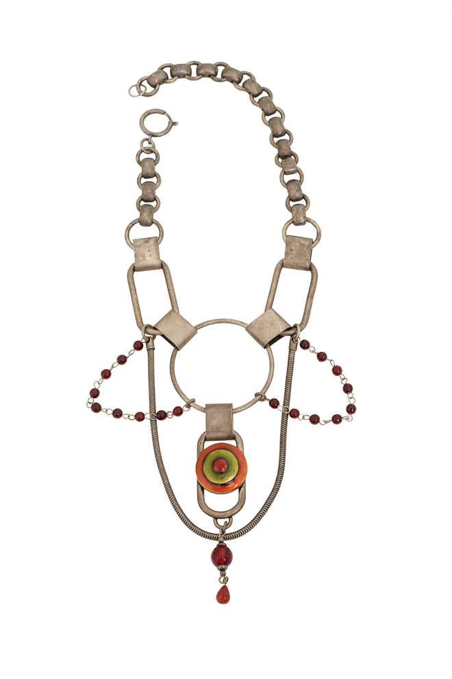 Industrial Ring Enamel Necklace by Jean Paul Gaultier @ Recess LA