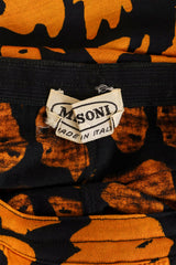 Vintage Missoni Abstract Faces Sweater & Skirt Set skirt label @ Recess LA