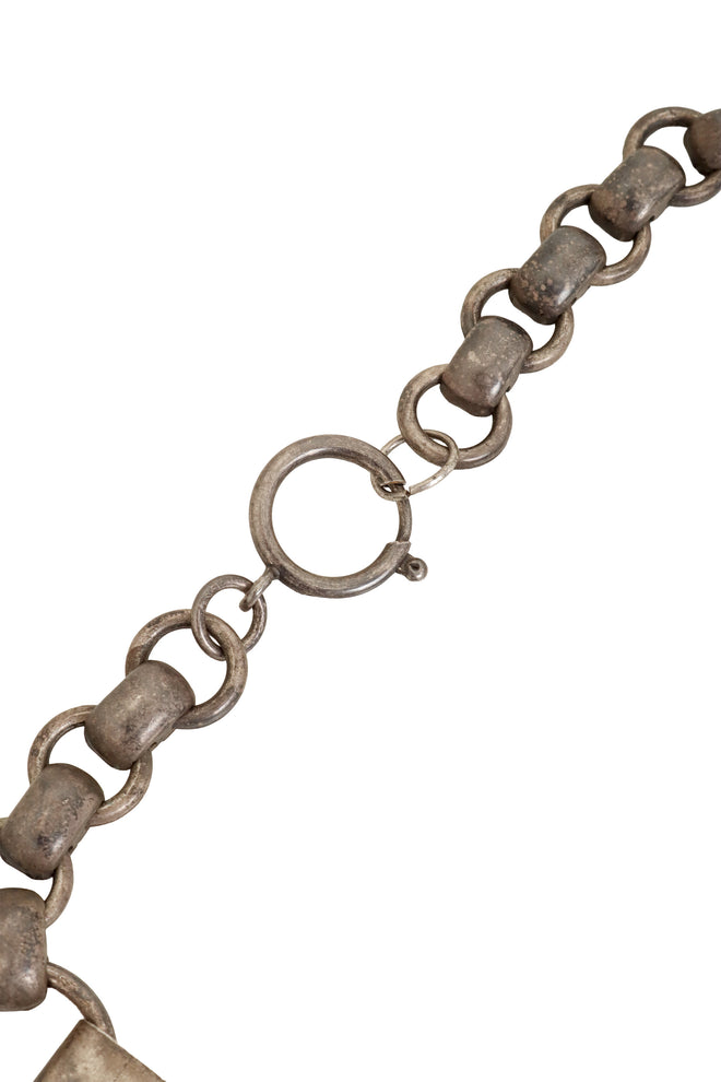 Industrial Ring Enamel Necklace by Jean Paul Gaultier clasp @ Recess LA