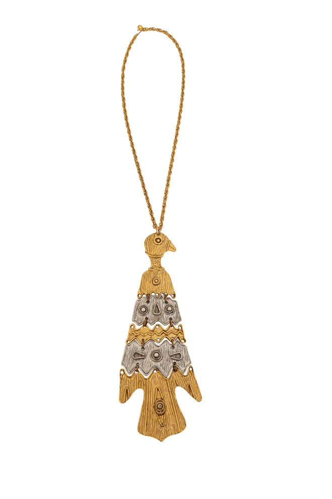 Articulated Bird Pendant Necklace @ Recess LA