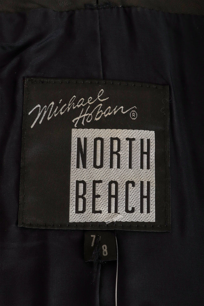 Vintage North Beach Studded Blackjack Leather Vest label @ Recess LA