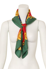 Large silk celestial chain print scarf by Celine on mannequin @ Recess LA