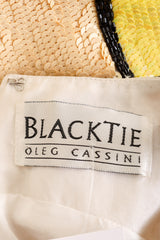 Vintage Oleg Cassini Mondrian Sequin Mini Dress label @ Recess LA