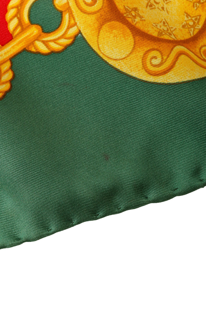 Large silk celestial chain print scarf by Celine small stain @ Recess LA