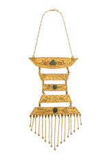 Cabochon Ladder Fringe Necklace @ Recess LA