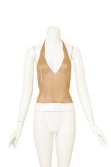 Vintage Ferrara Mesh Beaded Halter Top @ Recess LA