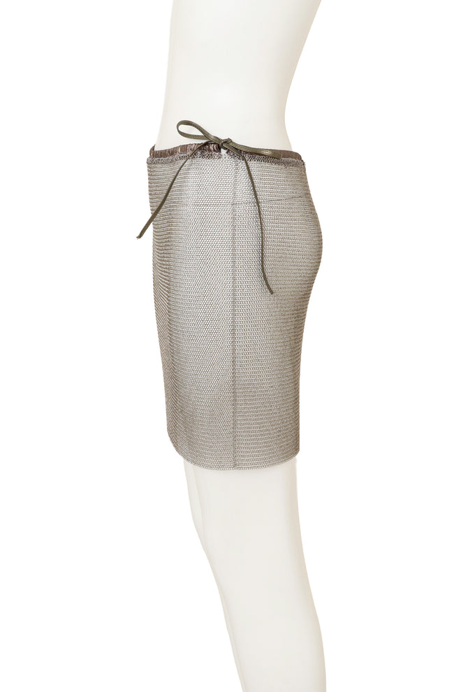 Metal Mesh Mini Skirt II
