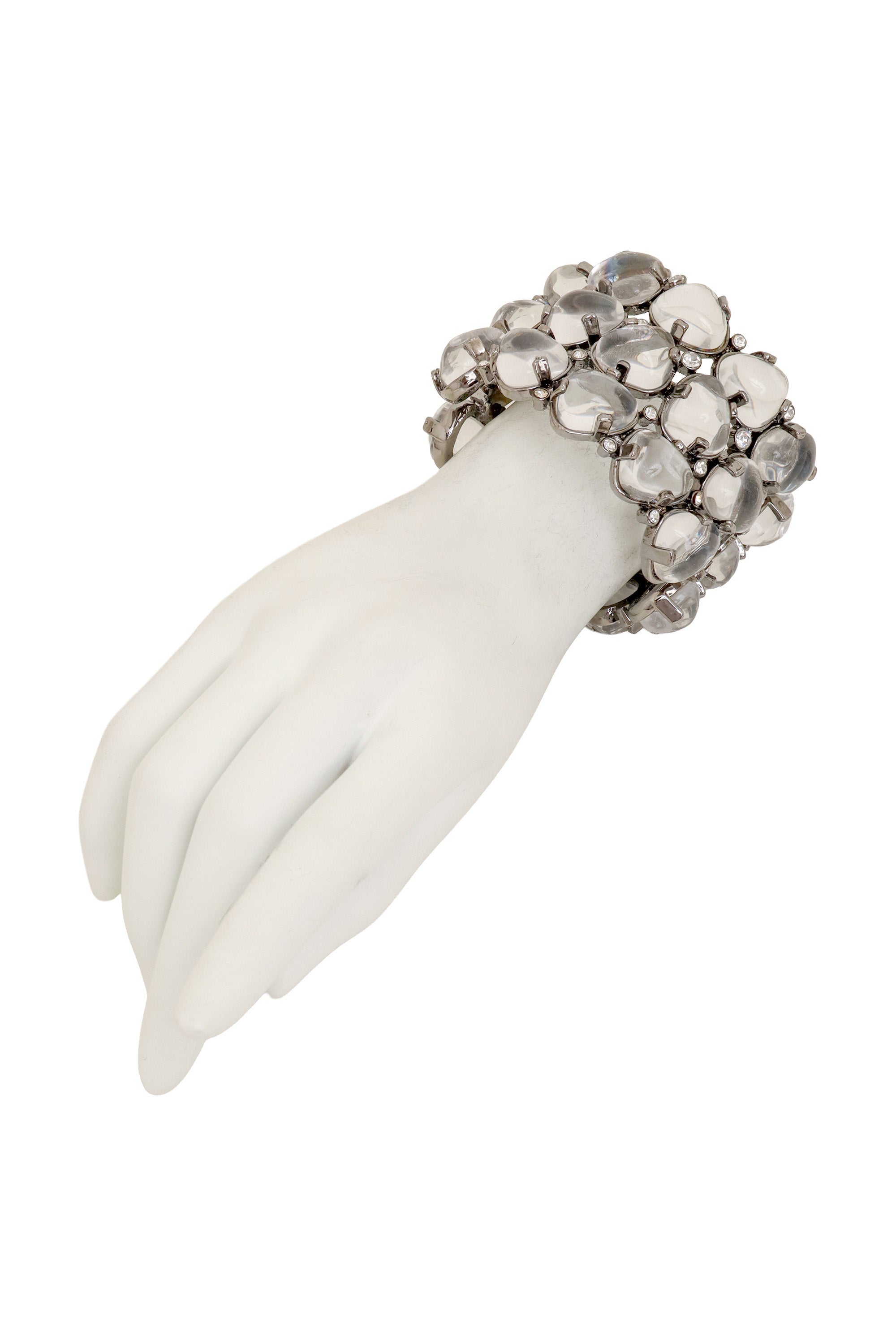 Lucite Cluster Bracelet by Kenneth Lane on mannequin @ Recess LA
