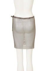 Metal Mesh Mini Skirt II