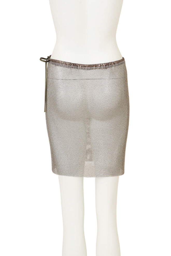 Metal Mesh Mini Skirt II