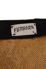 Vintage Ferrara Twilight Ombré Mesh Halter Top label @ Recess LA