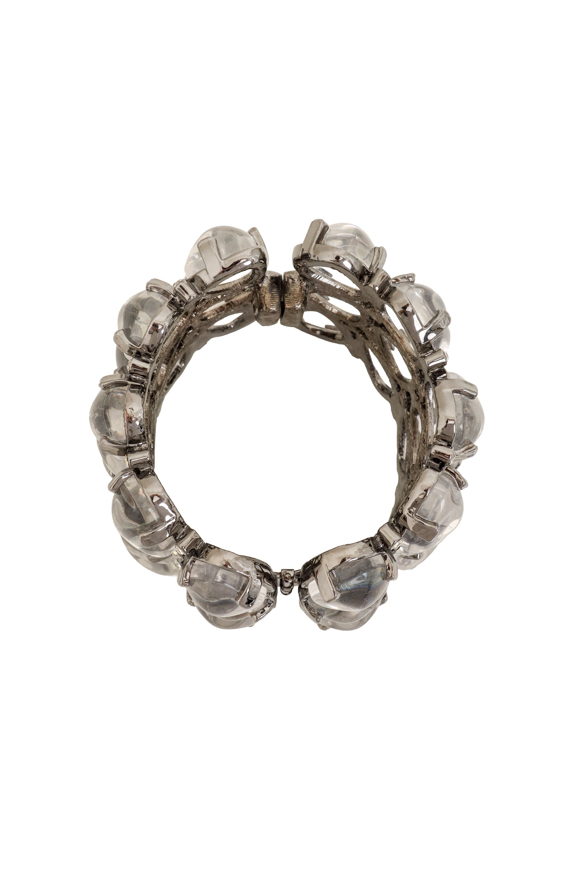 Lucite Cluster Bracelet by Kenneth Lane from above @ Recess LA