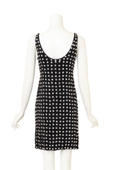 Vintage CD Greene Mirror Crystal Mini Dress on mannequin back @ Recess LA