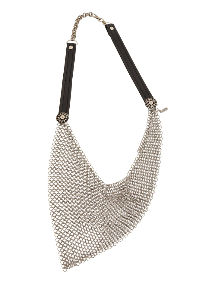Vintage Ferrara Chainmail Leather Bib @ Recess LA