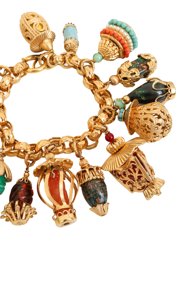 Lantern Charm Bracelet by Napier close @ Recess LA