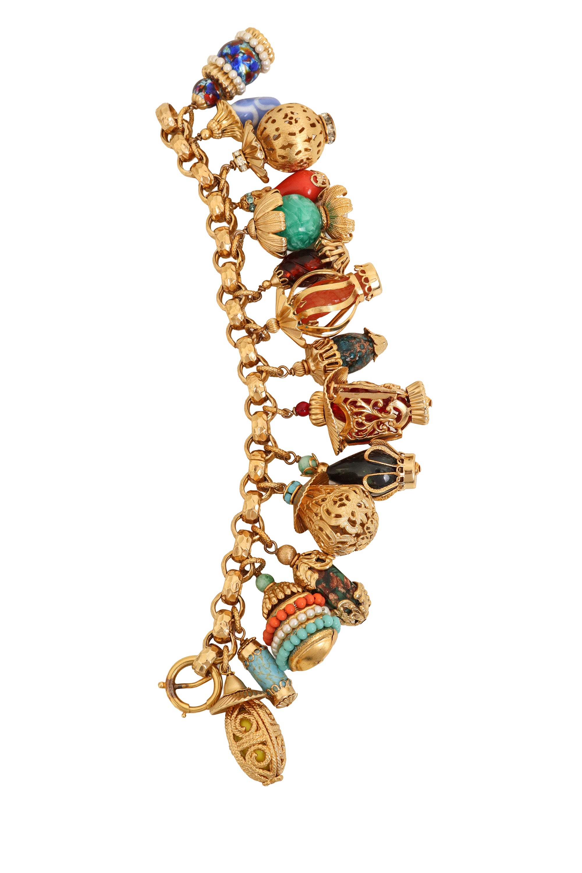 Lantern Charm Bracelet by Napier straight @ Recess LA