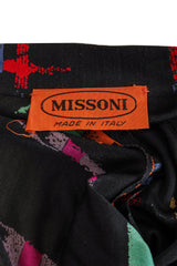 Vintage Missoni Sketch Plaid Top, Skirt & Belt Set label @ Recess LA