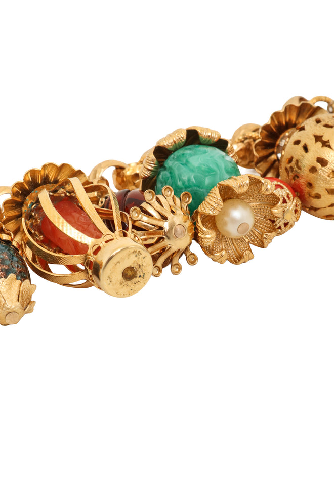 Lantern Charm Bracelet by Napier bottom scuff @ Recess LA