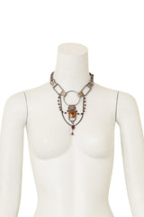 Industrial Ring Enamel Necklace by Jean Paul Gaultier on mannequin @ Recess LA