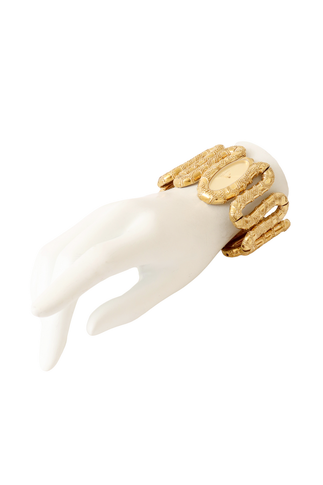 watch bracelet by Roberto Cavalli on mannequin hand @ Recess LA