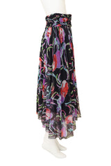 Chanel Floral Mesh Handkerchief Skirt on mannequin side @ Recess LA