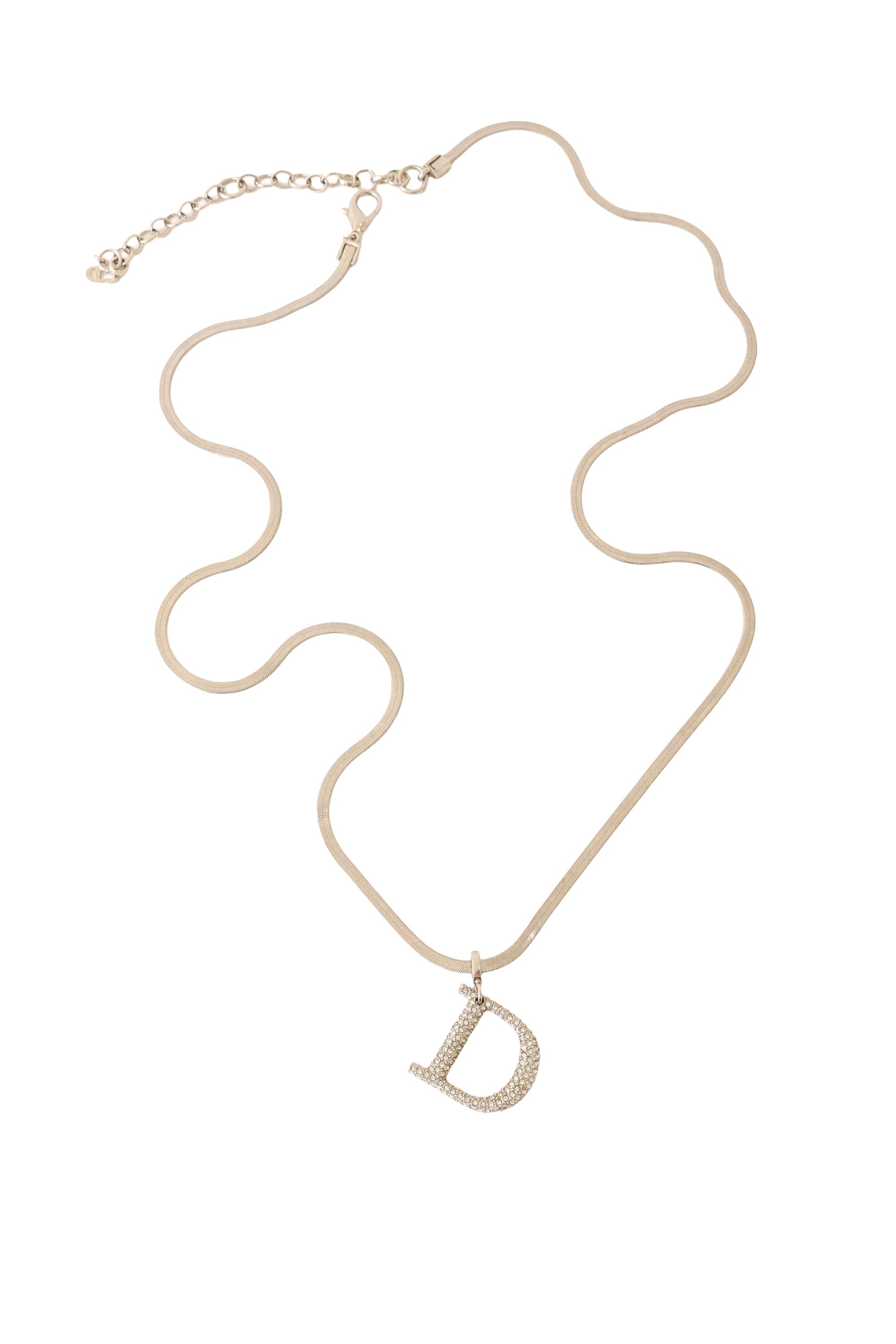 letter pendant necklace by Dior @ Recess LA