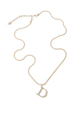 letter pendant necklace by Dior @ Recess LA