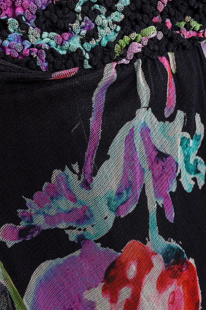 Chanel Floral Mesh Handkerchief Skirt pull @ Recess LA