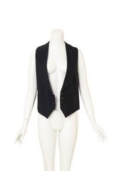 Vintage Ralph Lauren purple label vest on mannequin open @ Recess LA