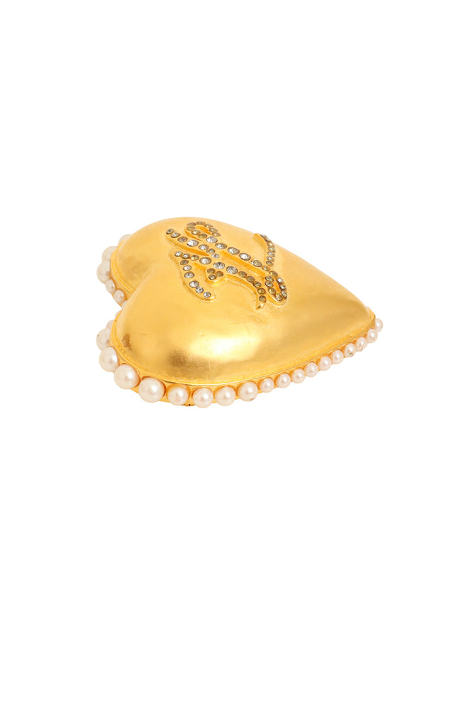  Monogram Heart Brooch on side @ Recess LA