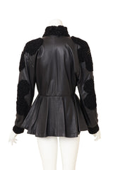 Vintage Emilio Pucci Patch Fur Peplum Jacket on mannequin back @ Recess LA
