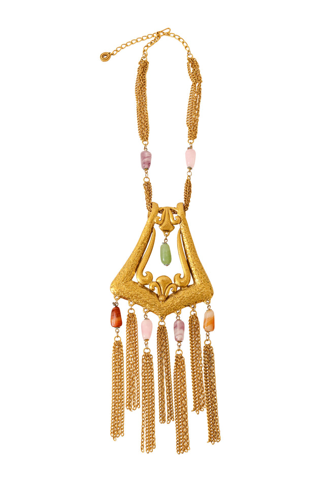 chain fringe necklace @ Recess LA